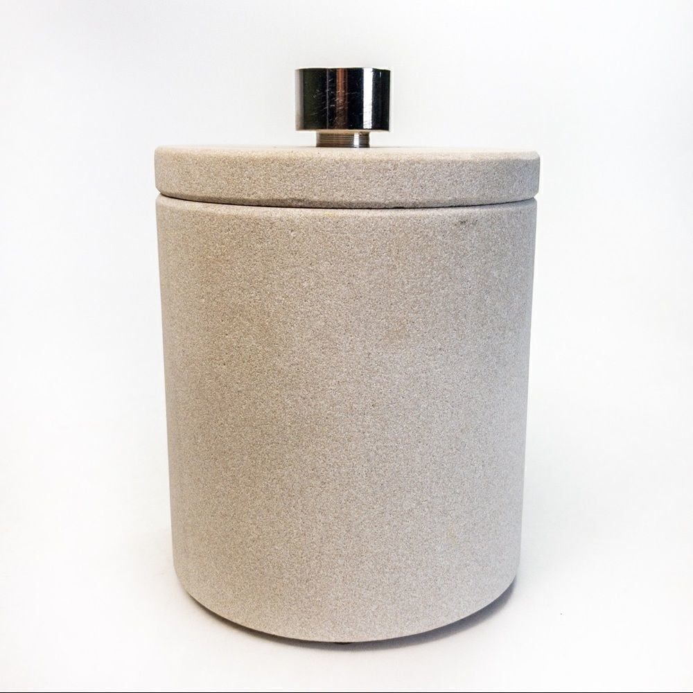 Natural Soapstone Lidded Container